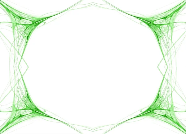 Fraktal 42 grön ram — Stockfoto