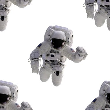 Seamless Background Astronaut clipart