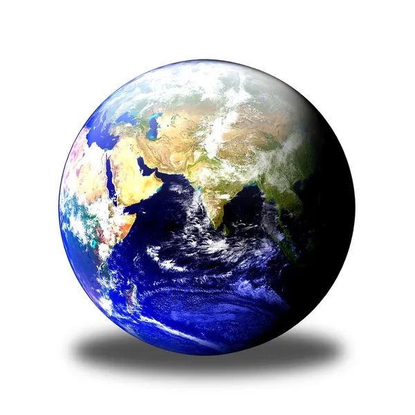 Глобус Землі Сходу тінь — стокове фото