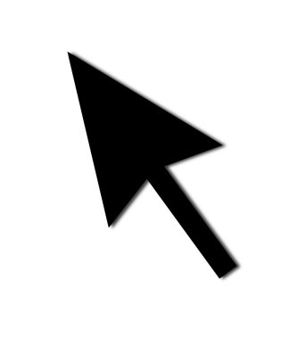 Cursor Arrow Mouse Black clipart