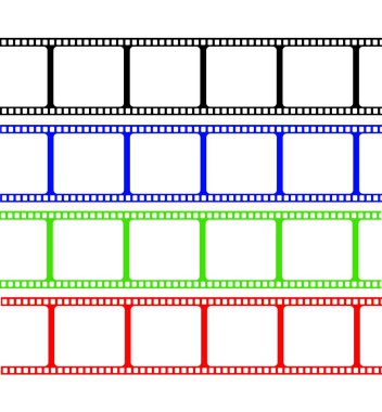 Film Stripe Colors clipart