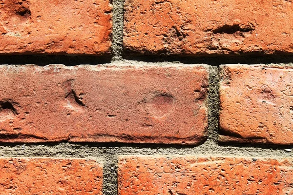 Cegła zbliżenie ściana — Zdjęcie stockowe