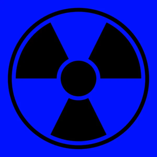 Радиационный предупреждающий знак — стоковое фото