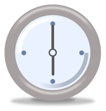 Clock Six clipart