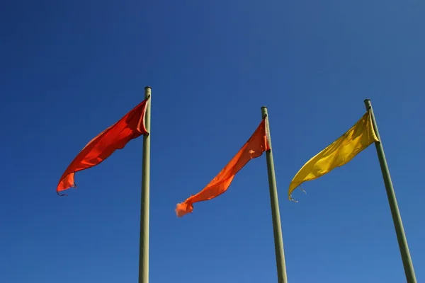 Bandeiras de cores — Fotografia de Stock
