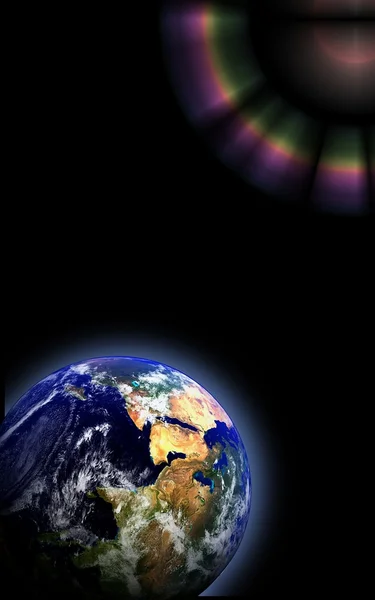 Простір глобус Землі — стокове фото