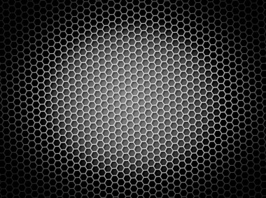 Honeycomb Background BW clipart