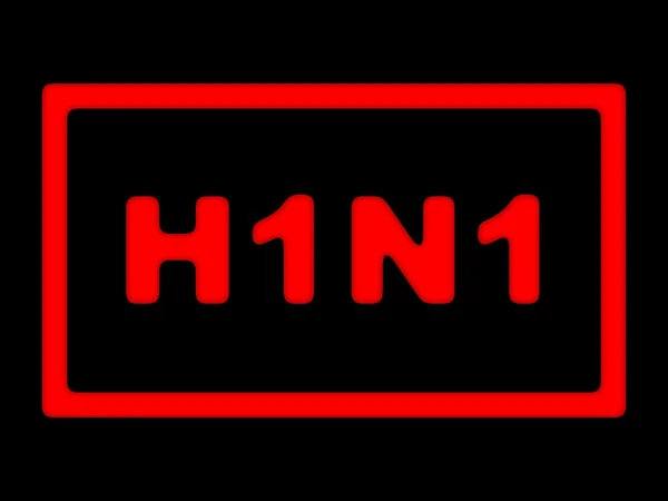 H1N1 znamení — Stock fotografie