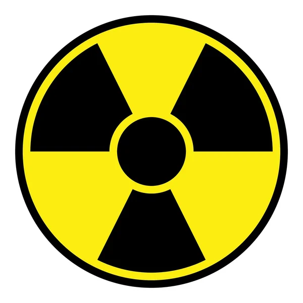 Señal de advertencia de radiación — Foto de Stock