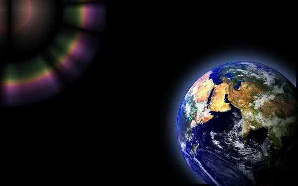 Jorden världen utrymme — Stockfoto