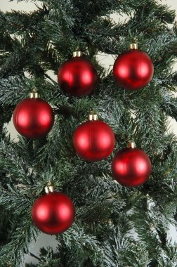 Christmas tree ornament lights clipart