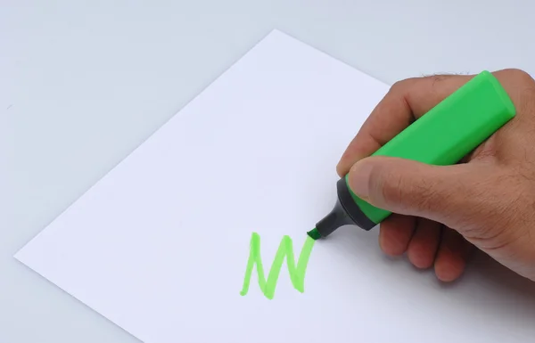 Schreibende Hand — Stockfoto