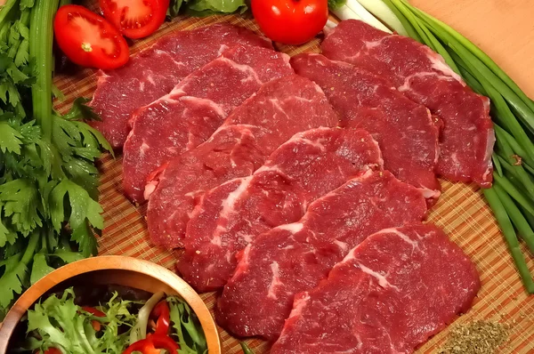 Kawałki mięsa — Zdjęcie stockowe