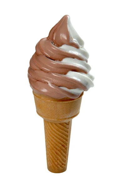 Crème glacée et cône — Photo