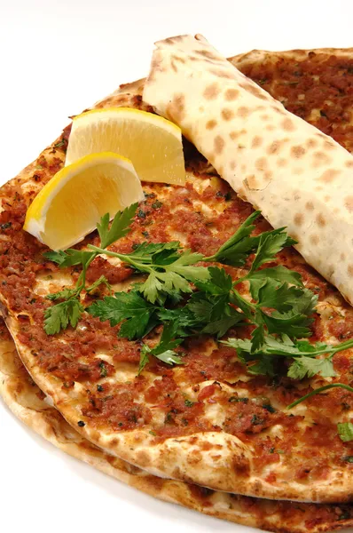 Pizza turca Imagen de stock