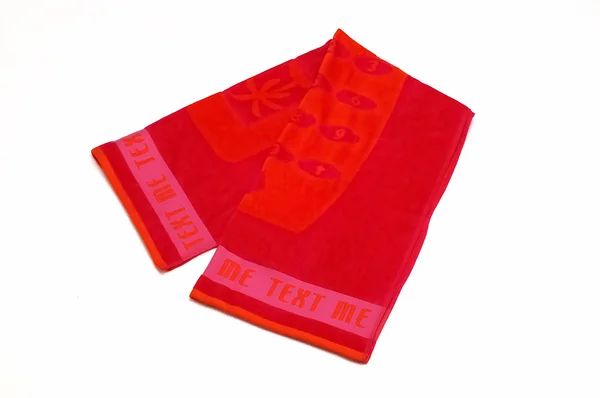 Красное полотенце — стоковое фото