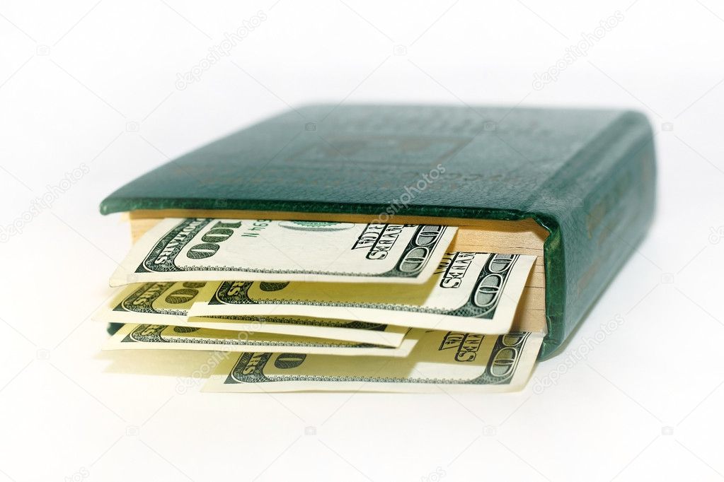 Green money lying in the green book