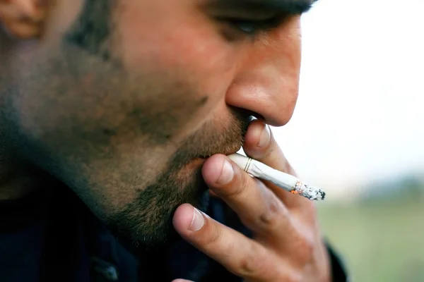 stock image Male smokers.