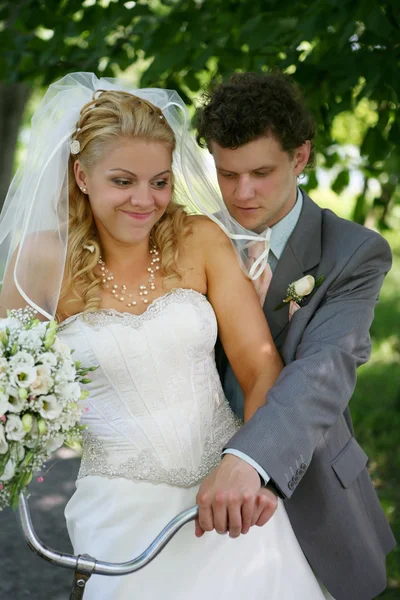 Friss házasok. — Stock Fotó