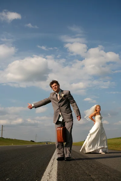Een huwelijksreis — Stockfoto