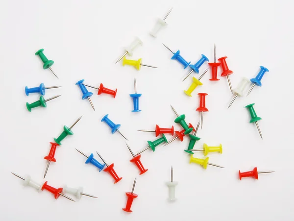 Stock image Colored push pins