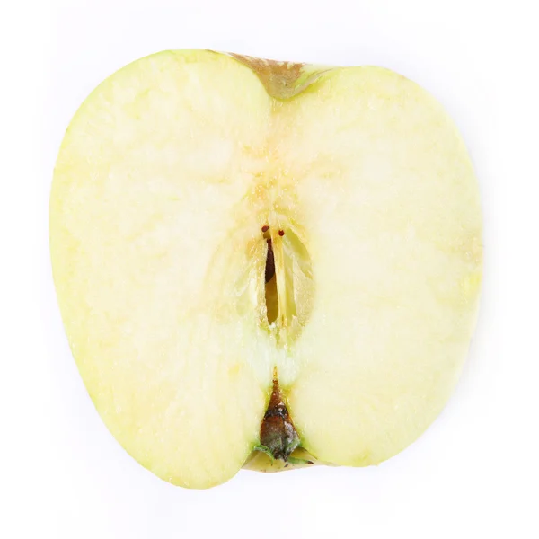 Halvt nytt eple – stockfoto