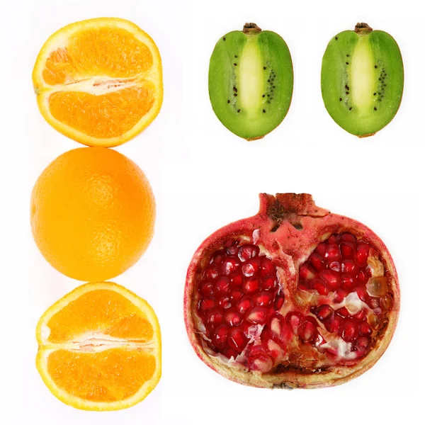新鮮なフルーツのコラージュ — ストック写真