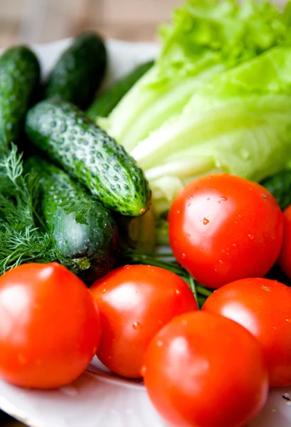 Tan pronto como las verduras frescas — Foto de Stock
