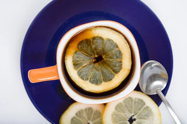 Чай з лимоном — стокове фото