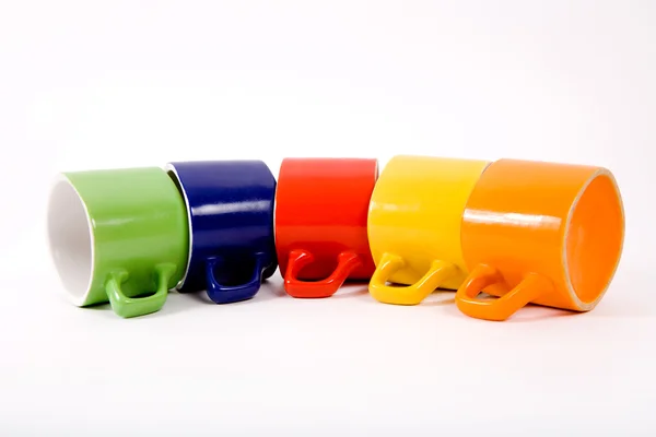 Conjunto de copos coloridos — Fotografia de Stock