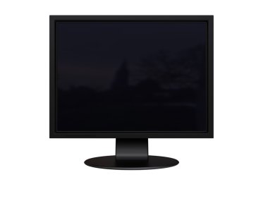 Black monitor clipart