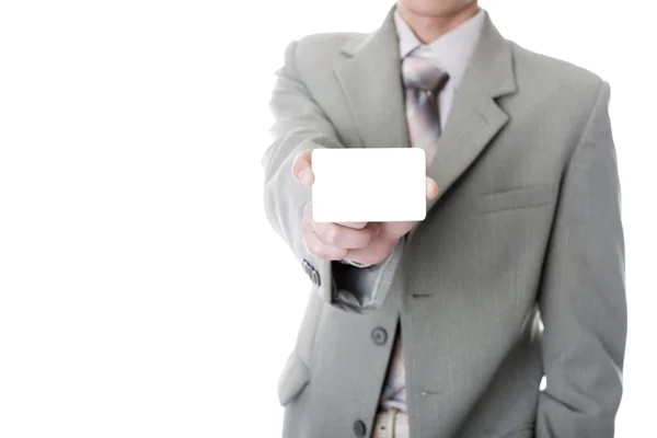 stock image The businessman showing an empty credit