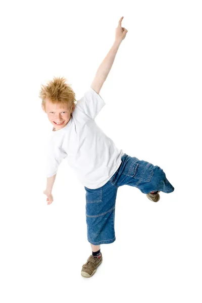 Танцующий мальчик — стоковое фото