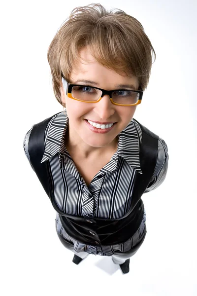 Amusing portrait of the business woman — Stock Photo, Image