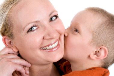 Kiss for mom clipart