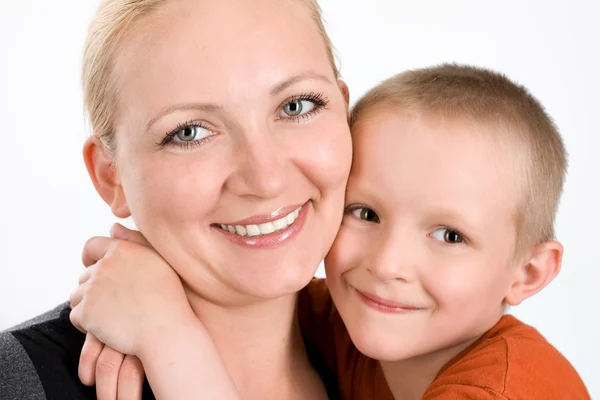 Happy boy with mother — Stock Photo, Image