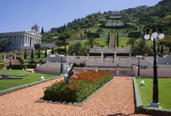 Baha? jag trädgårdar i Haifa — Stockfoto
