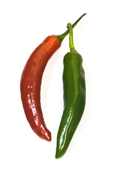 Red and Green chilies — Stock Photo, Image