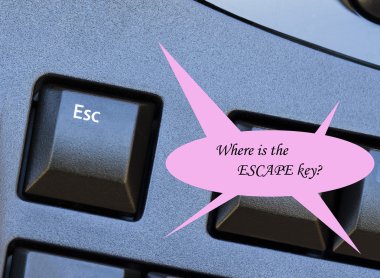 Where is the Escape key clipart