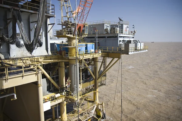 海洋石油生产安装 — 图库照片