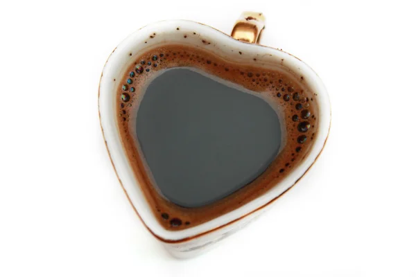 Close-up van zwarte koffie beker — Stockfoto