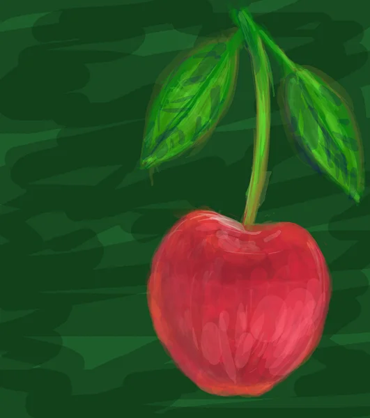 Illustration of mazzard cherry — Stock Photo, Image