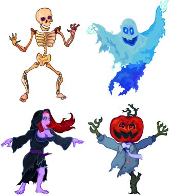 Halloween spooks clipart