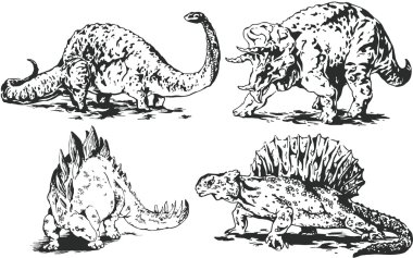 Dinos set clipart