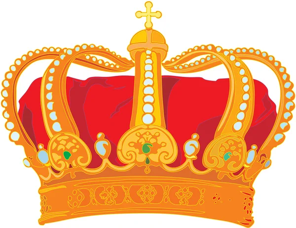 Monarch crown — Stock Vector