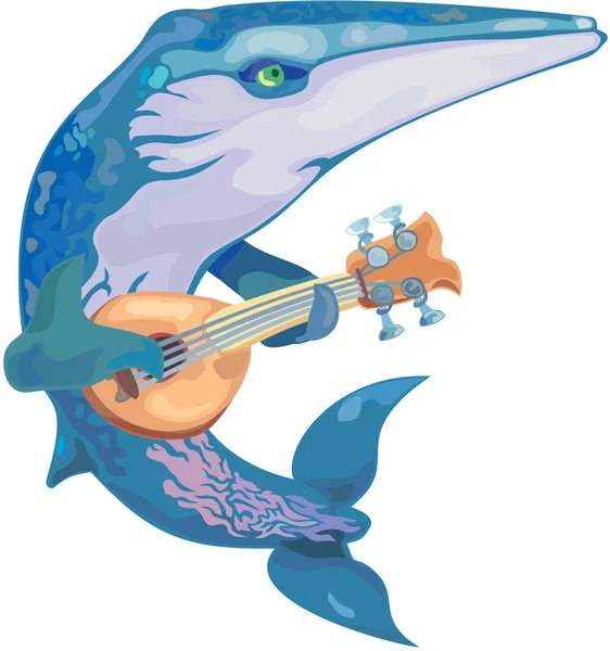 Okyanus orkestra balina — Stok Vektör