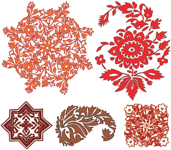 Indian patterns — Stock Vector
