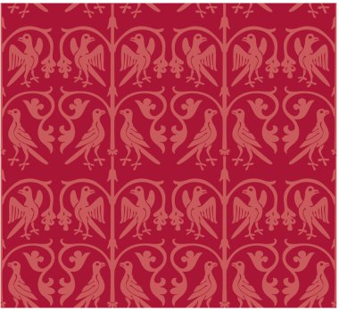 Vector seamless medieval pattern clipart