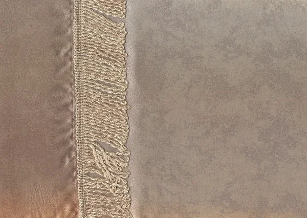 Tessuto frangia oro grigio — Foto Stock