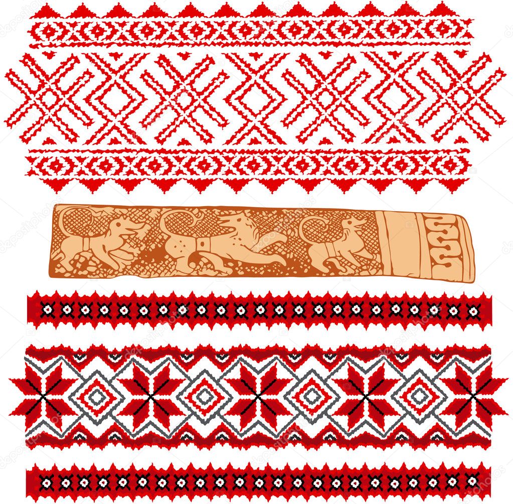 Baltic traditional patterns